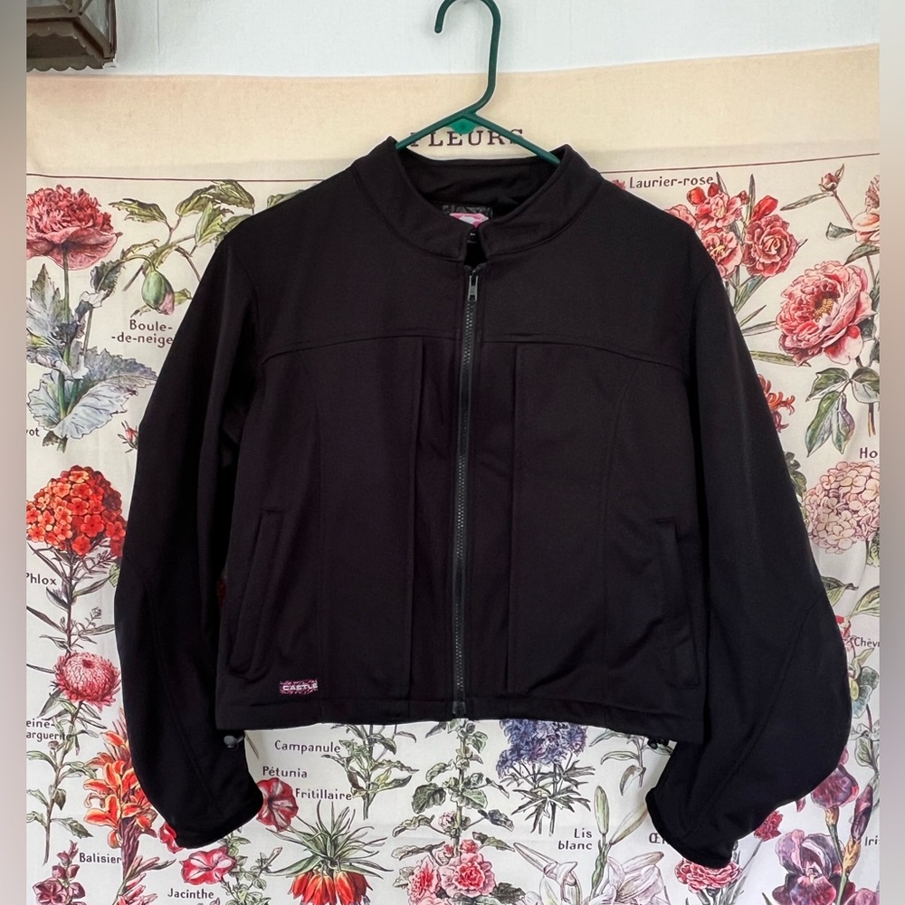 Castle Street wear ladies size 8 riding/racing jacket. Thick polyester.